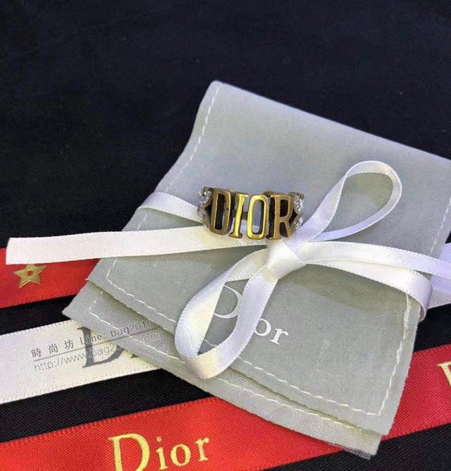Dior飾品 迪奧經典熱銷款dior字母開口戒指  zgd1453